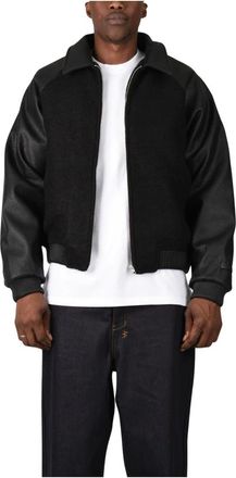Arte Giacca Varsity in pelle - - Jackets - Uomo - Nero - XL