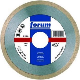 Forum Muela Motosierra Diamantada, Vitrificado, &Oslash; X Escariado : 230 X 22,23 Mm, Tama&ntilde;o De Segmento H X L 8 X 2,6 Mm