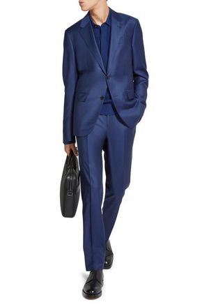 Ermenegildo Zegna Centoventimila Couture Wool Suit in Powder Blue at Nordstrom, Size 44 Us