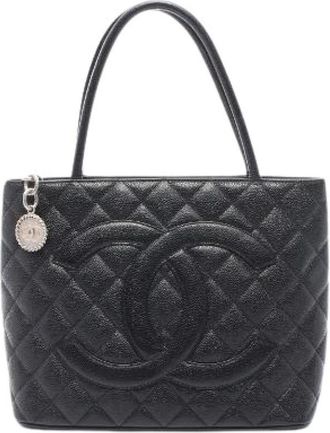 Chanel Pre-owned Reissue Tote Leren Shopper - Dames - Vintage Handtas - Zwart - ONE Size - Leer - Vintage