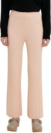 Maje Peline Rib Pants in Pale Pink at Nordstrom Rack, Size 4 Us / 36 Fr