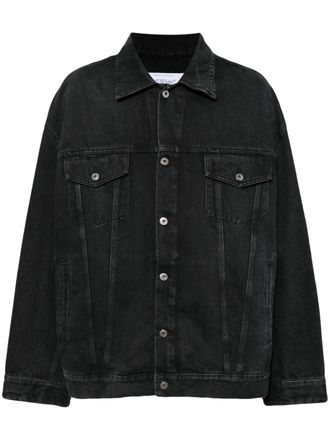 Off-white Arrows-motif denim jacket - Black
