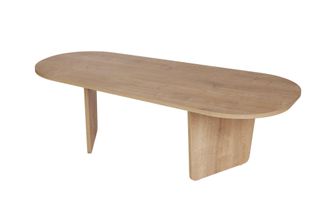 Habitat et Jardin Tavolino Da Caff&egrave; In Legno ovalis - 130 X 65 X 40 Cm - Rovere
