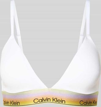 Calvin Klein Underwear Bralette aus Baumwoll-Mix in Weiss, Gr&ouml;&szlig;e XL