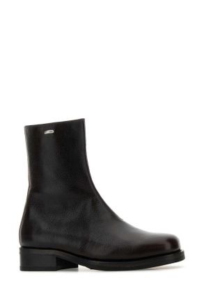 Our Legacy Unisex Deep Americano Leather Stivali Boot