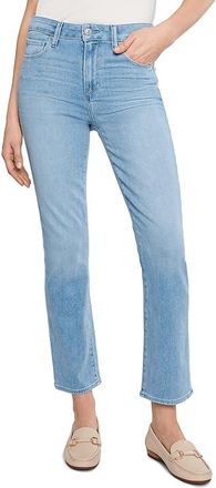 Paige Cindy Seamed Beltloops in Santorini Sky Womens Jeans Santorini Sky : 27 28, Cotton/Denim/Polyester