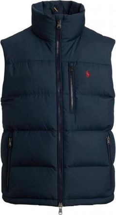 Ralph Lauren Gorham Down Gilet - Heren - Bodywarmers - Blauw - XL - Leer - Jassen