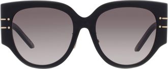 Dior DIORSIGNATURE R2F Smoke Gradient Butterfly Ladies Sunglasses CD40187F 01B 55