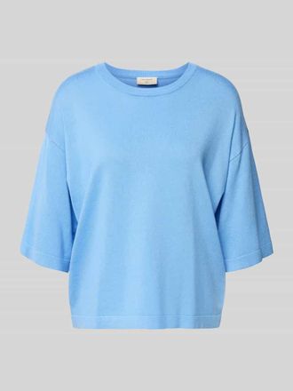 Freequent Strickshirt aus Viskose-Mix Modell Conny in Bleu, Gr&ouml;&szlig;e XXL