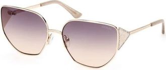 Guess Zonnebrillen - Dames - Zonnebrillen - Geel - 60 MM - Accessoires