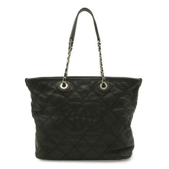 Chanel Pre-owned Bolso de Mano de Piel Caviar - Bolso de Mano con Cadena y Logo Coco Matelass&eacute; - Pre-owned - Mujer - Negro - ONE SIZE