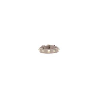 Valentino Garavani Accessoires, Dames, Beige, ONE Size, Leer, Rockstud leren armband