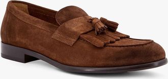 Doucal's Mens Loafers Suede Tassel Brown