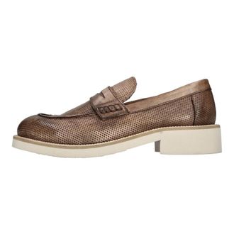 J.P. David Papua Mocassins - Dames - Loafers - Bruin - 38 1/2 EU - Leer - Schoenen
