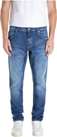 Replay Slim Super Stretch Denim Jeans - Heren - Slim Fit Jeans - Blauw - W36 - Denim - Jeans