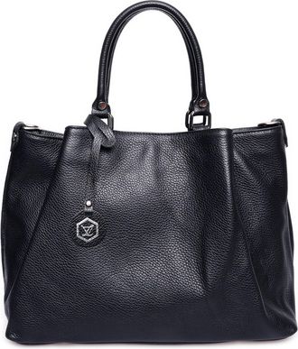 Luisa Vannini Zwart Rundleer Tas