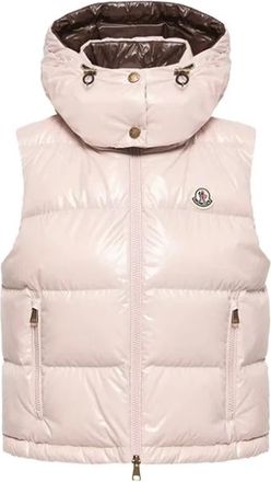 Moncler Niverolle Korte Donsjas - Dames - Bodywarmers - Roze - XS - Nylon - Jassen