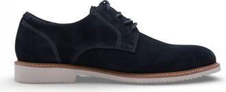 Tamaris Mens Navy Blue Suede Leather Plain Toe Smart Derby Shoes