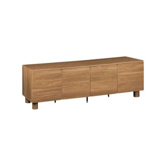 Sweeek Mueble de tv efecto madera 4 puertas, 180cm, madera de avellano