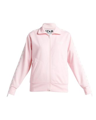 Golden Goose Grosgrain-Trim Tech Jersey Track Jacket