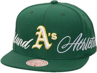 Mitchell & Ness Mens Mitchell & Ness Green Oakland Athletics Just Don x MLB Lux Script Snapback Hat at Nordstrom