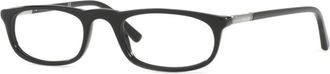 Sferoflex Zwarte kunststof montuur bril - Heren - Brillen - Zwart - 52 MM - Accessoires