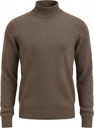 Roberto Collina Truien & Vesten, Heren, Bruin, 3Xl, Merino / Baby Kameel Colkraag