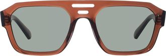 Ray-Ban Corrigan Bio Based Dark Green Navigator Unisex Sunglasses RB4397 667882 54