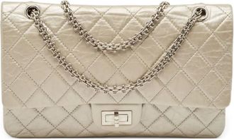 Chanel Borsa a spalla 2.55 Reissue trapuntata - Argento