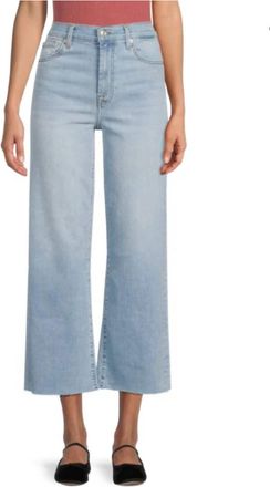 7 For All Mankind Cropped Alexa Jeans In Light Wash