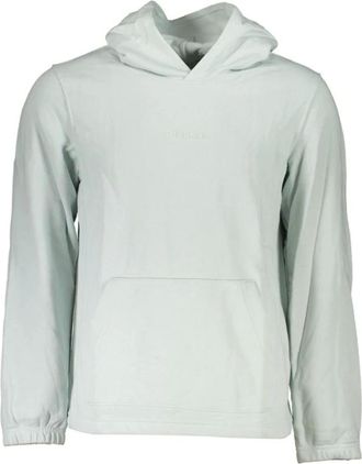 Calvin Klein Hoodies & sweatvesten, Heren, Groen, L, Katoen, Groene hoodie van katoenmix