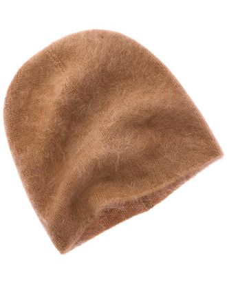 Amicale Cashmere Brushed Slouch Cashmere Beanie