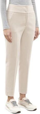 PESERICO Elegant Pantalon P04605 Style - Dames - Slim Fit Broeken - Wit - XL - Broeken