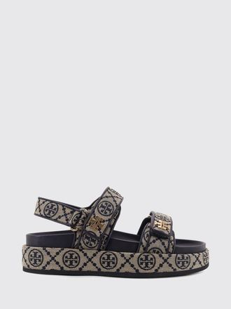 Tory Burch Sandalo Kira Tory Burch in canvas con monogram jacquard