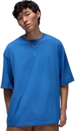 Nike Jordan Mens Brooklyn Oversized T-Shirt - Black/Blue Size XXL