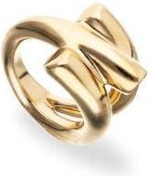 UNOde50 18K Gold-Plated Ring in Triple Tube Shape at Nordstrom, Size 15