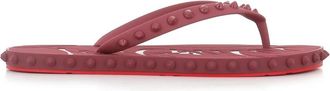 Christian Louboutin Super Loubi Flip - Dames - Slippers - Rood - 37 EU - Schoenen