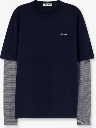 Miu Miu Maglia in misto lana vergine,cashmere e seta - MIU MIU - gender_Woman