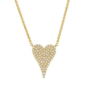 Sabrina Designs 14K 0.17 Ct. Tw. Diamond Heart Necklace