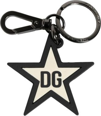 Dolce & Gabbana Ster Rubber Sleutelhanger - Heren - Sleutelhangers & Tashangers - Zwart - ONE Size - Accessoires