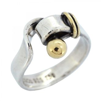 Tiffany & Co. Yellow Gold (18K) Silver 925 Band Ring (Pre-Owned)