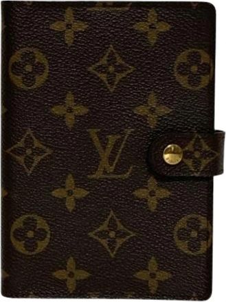 Louis Vuitton Pre-owned Vintage Monogram Compact Portemonnee - Dames - Vintage Accessoires - Bruin - ONE Size - Vintage