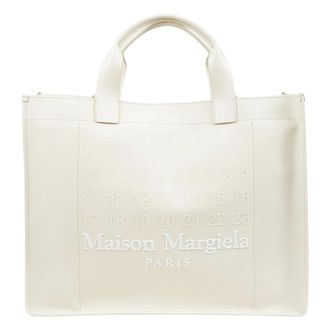 Maison Margiela Tote Bags, male, Beige, Size: ONE SIZE Large Cabas Tote Bag
