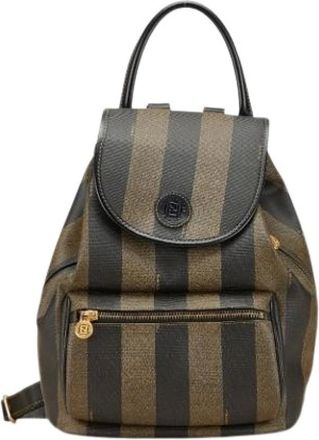 Fendi Pre-owned Backpacks, female, Multicolor, Size: ONE SIZE Pre-owned Pequin Backpack