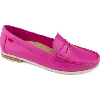 Marc Joseph New York Hamptons Penny Loafer in Pink Napa/White Sole at Nordstrom Rack, Size 5.5
