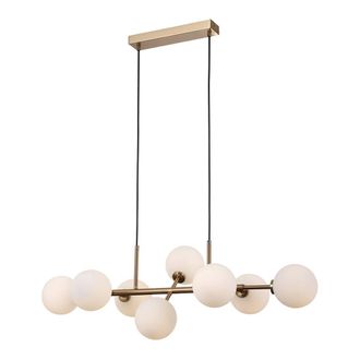 Netlighting Mirellio Classic 8 Light Globe Pendant Ceiling Light G9 in Yellow