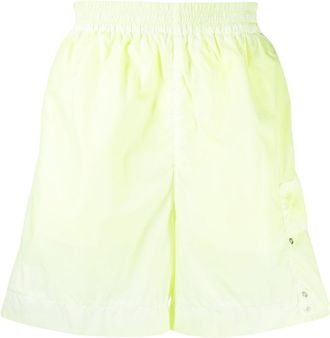 Alyx eyelet-detail straight-leg shorts - men - Polyamide - M - Yellow