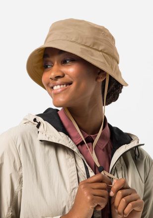 Jack Wolfskin Sonnenhut JACK WOLFSKIN SUN HAT, Damen, Gr. L, beige (sand, storm), OBERSTOFF: 100% POLYAMID Futter: 100% POLYESTER, H&uuml;te Sonnenhut