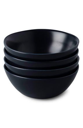 Fable Interiors The Breakfast Set of 4 Bowls in Midnight Blue at Nordstrom
