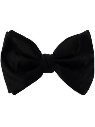 Giorgio Armani adjustable-fit silk bow tie - Black